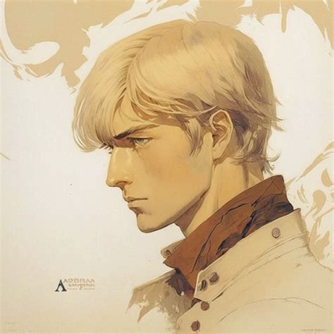 Armin Arlert In The Art Style Of Ohara Koson