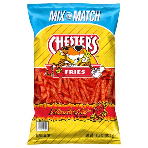 Chester S Corn Snacks Flamin Hot Flavored Fries Oz Delivery Or Pickup Near Me Instacart