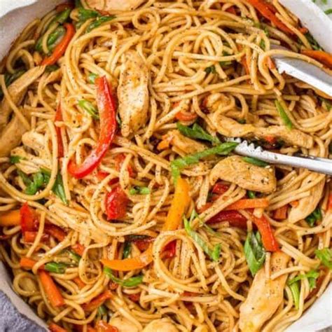 Chicken Lo Mein Recipe Video Valentina S Corner Homemade Chinese