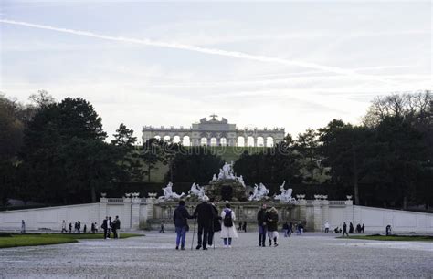 Evening at Schonbrunn Palace Editorial Image - Image of famous, exterior: 269430090