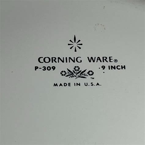 Corningware Kitchen Vintage Corning Ware Blue Cornflower Pie Plate