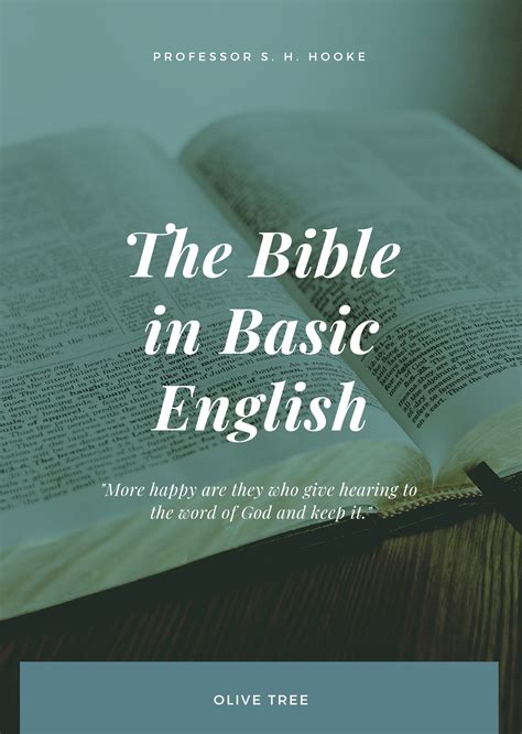 Bible In Basic English For The Olive Tree Bible App On Ipad Iphone