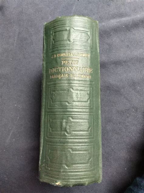 ANCIEN DICTIONNAIRE 1940 Français Allemand EUR 10 00 PicClick FR