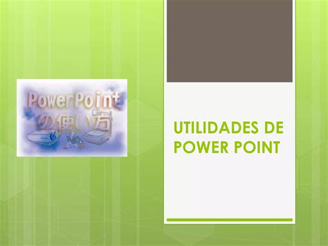 Utilidades De Power Point Ppt