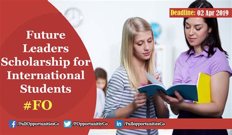 Future Leaders Scholarship For International Students 2019