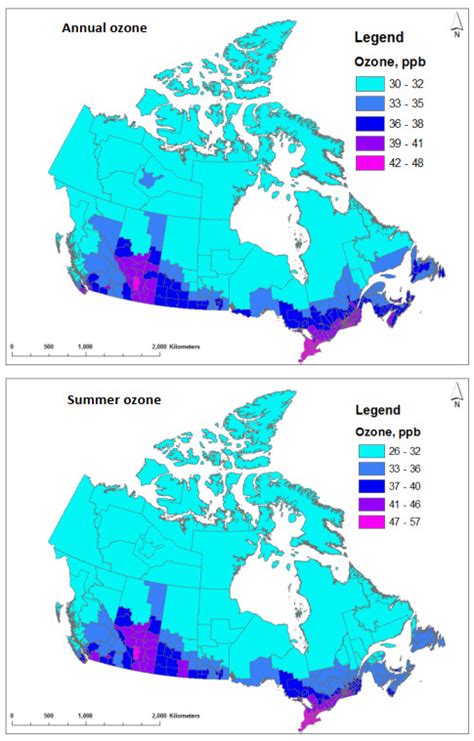 Canada Air Pollution Map