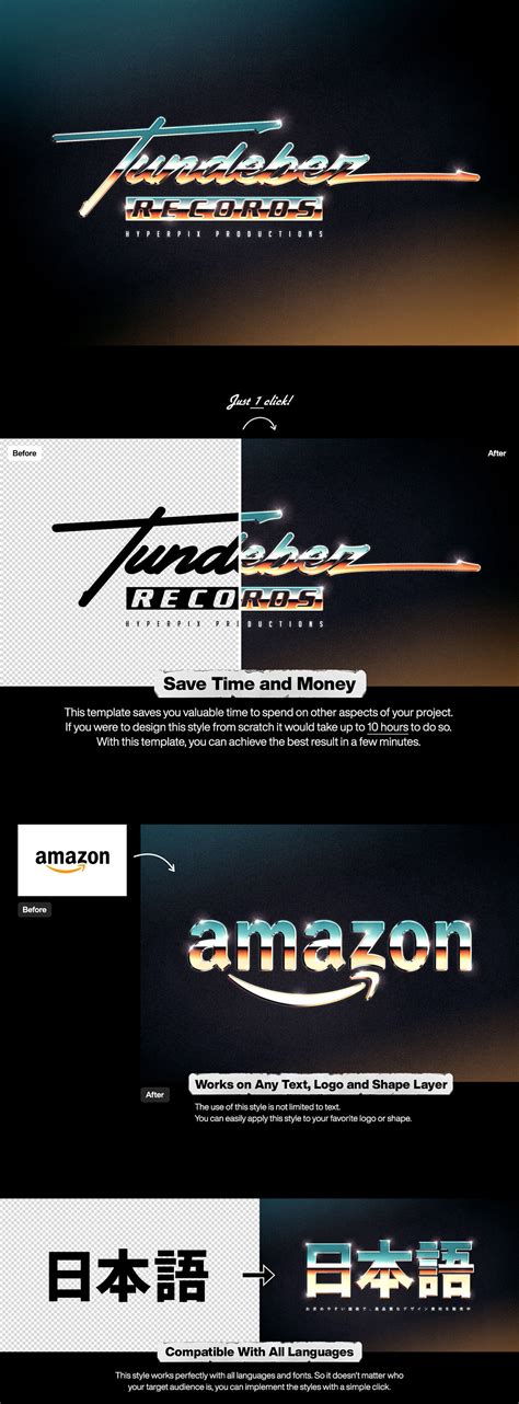 Free 80s Chrome Text And Logo Effect V2 On Behance