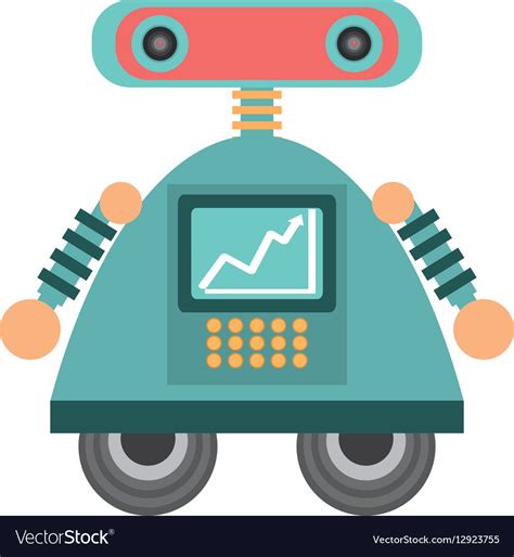 Robot Android Automation Icon Royalty Free Vector Image