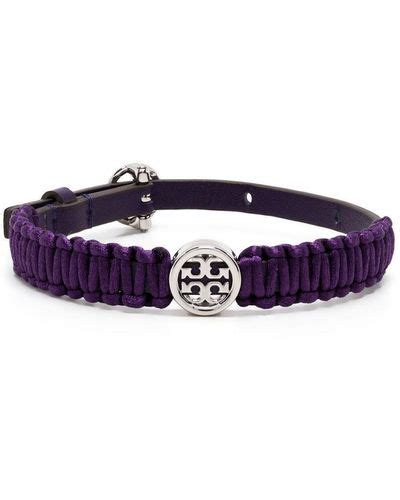 Purple Tory Burch Bracelets For Women Lyst