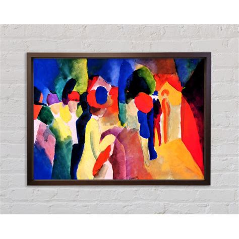 Bright Star August Macke Mit Gelber Jacke Einzelner Bilderrahmen