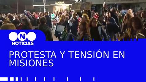 Incidentes Gases Y Caos En La Protesta Docentes En Misiones Telefe