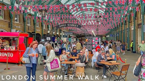 England London City Summer Street Walking Tour K Hdr Virtual