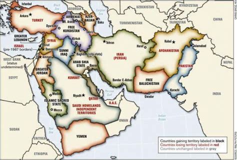 Curious Maps Of The Middle East The New Middle East Middle East