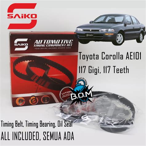 Saiko Timing Belt Set For Toyota Corolla Ae Shopee Singapore