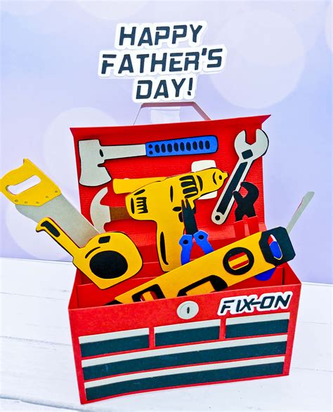 Cricut Fathers Day Toolbox Card