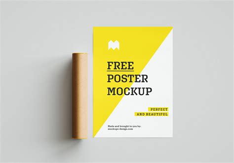 3 Paper Poster Mockups PSD