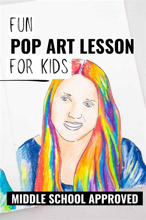 Self-Portrait Pop Art Project For Kids - Crafty Art Ideas