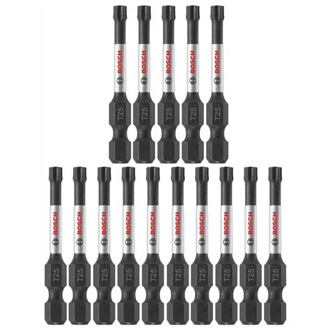 Bosch Impact Tough 15 Piece 2 In T25 Torx Alloy Steel Hex Shank