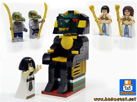 Lego Moc Egyptian Crocodile Temple War Charriot Custom Model