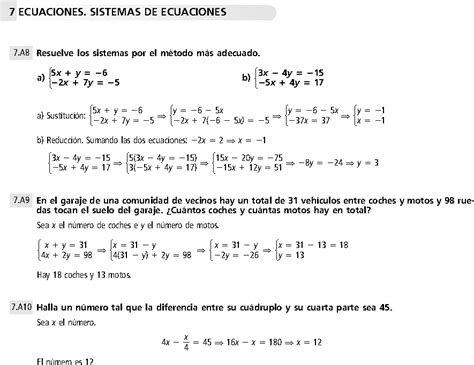 Problemas De Ecuaciones 3 ESO Soluciones Y Ejercicios