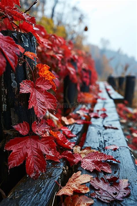 Autumn Red Leaves Background Stock Illustration - Illustration of branch, maple: 301554193