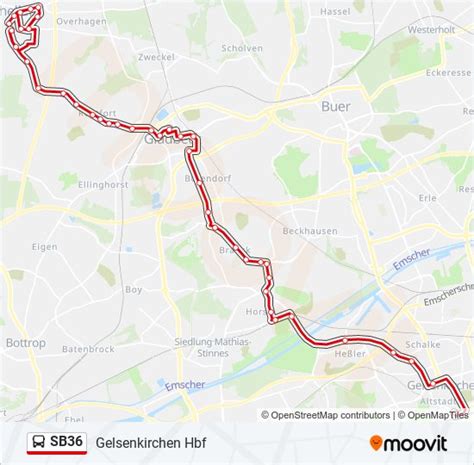 sb36 Route Fahrpläne Haltestellen Karten Gelsenkirchen Hbf