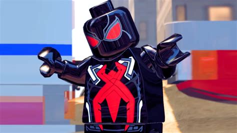 Spider Man Dark Suit Performs All Cutscenes In Lego Marvel Super Heroes