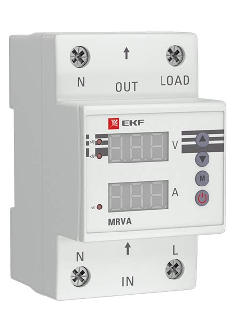 Реле напряжения и тока с дисплеем MRVA 63A EKF - купить по выгодной ...