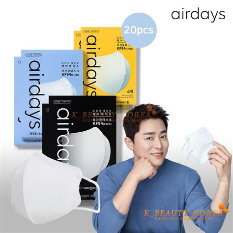 Made In Korea Kf Airdays Face Mask Color White Black Ea Melt