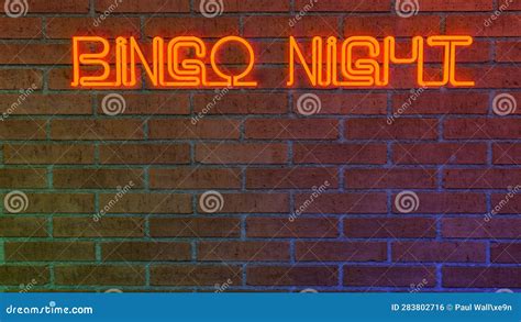 Bingo Night Logo With Stars Bingo Game Vector Illustration Lucky