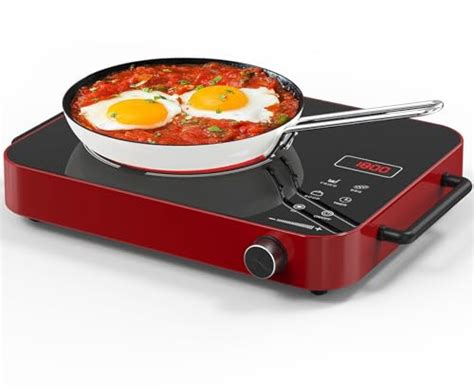 Electric Cooktop 1800w Single Burner Countertop With 4 Hours Timer 110v Electric Hot Plate