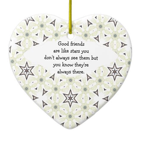 Good Friends are Like Stars Quote Ceramic Ornament | Zazzle | Good ...