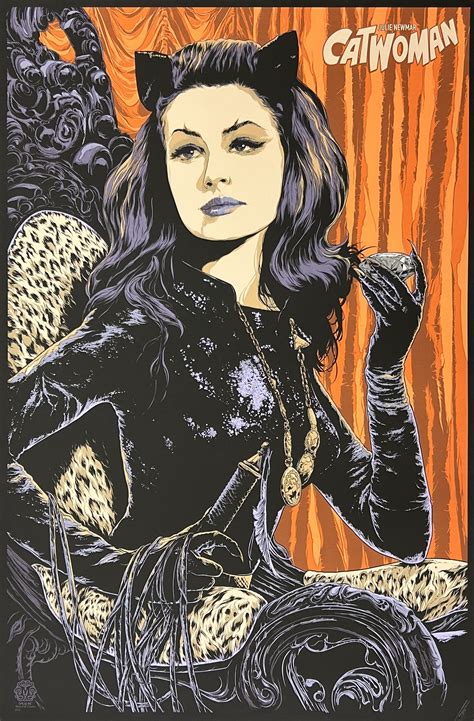 Catwoman Alternative Movie Poster - Julie Newmar - Ken Taylor