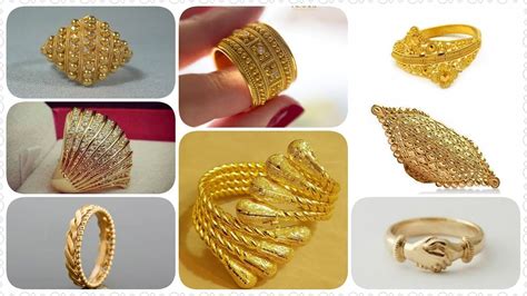 Lovely Gold Ring Designs For Women Girls Beautiful Collection Of Rings Youtube