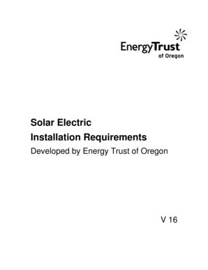 Fillable Online Staging Energytrust Solar Electric System Requirements