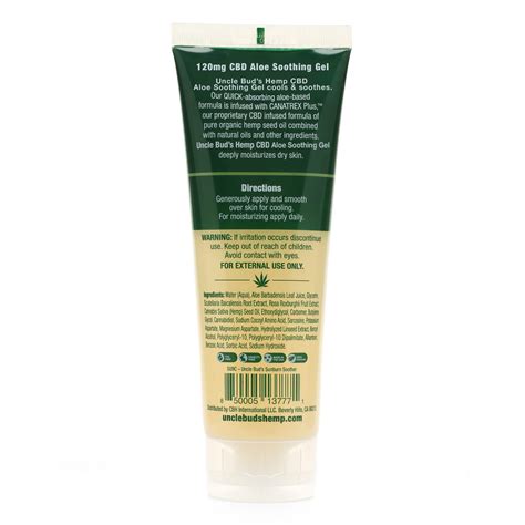 CBD Sunburn Relief Gel [with Aloe] | Uncle Bud’s Hemp