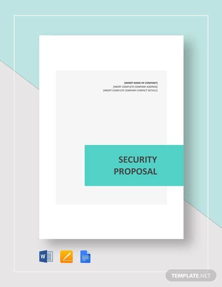 Security Proposal - 12+ Examples, Google Docs, Pages, Word, How To ...