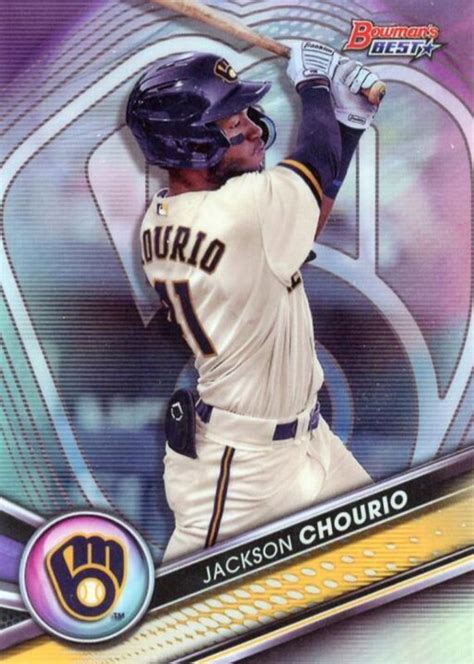 Jackson Chourio Bowman S Best Top Prospects Refractor Tp