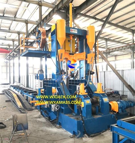 Assembly Welding Straightening I H Beam Fabrication Machine Steel