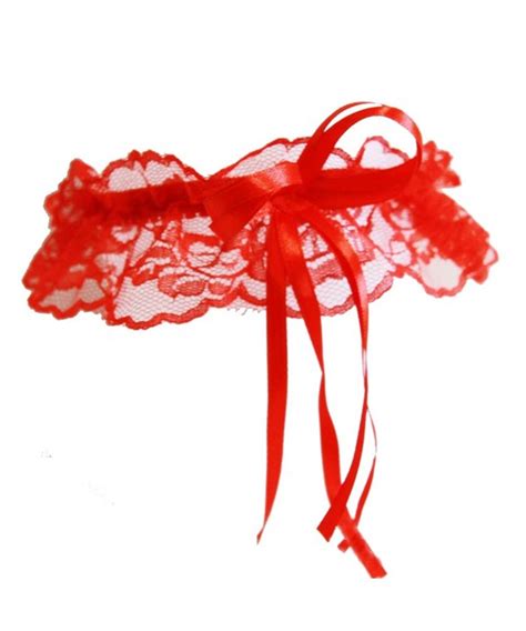 Women S Sexy Lingerie Lace Bow Plus Size Garter Leg Ring Wedding Garter Red Cr Txdm