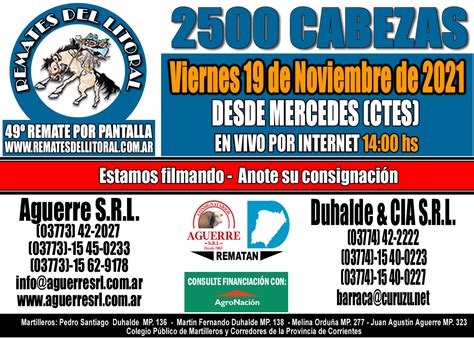 Remate Por Pantalla Aguerre Srl