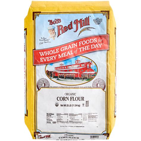 Bob S Red Mill Organic Whole Grain Corn Flour 25 Lb