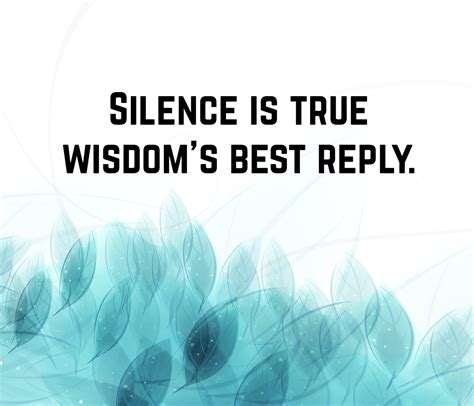 Silence Quotes | Text & Image Quotes | QuoteReel