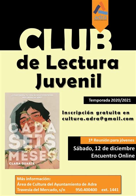 Adra Prepara El Inicio Del Club De Lectura Juvenil Para Diciembre