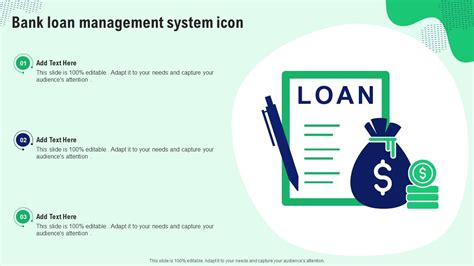 Bank Loan Management System Icon Ppt Template