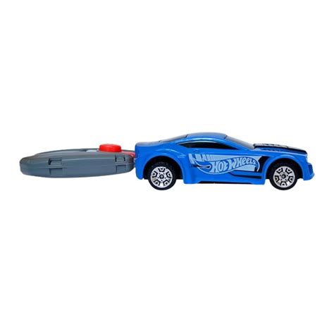 Carrinho Hot Wheels Chave Lançadora Radical Azul Fun Ifcat ToyStore