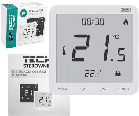 Regulator Sterownik Termostat Pokojowy Przewodowy Tech R S Plus R