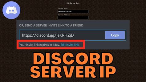 Minecraft Discord Server Ip Address Youtube