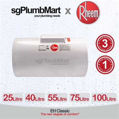 Rheem Classic Electric Storage Water Heater 25l 40l 55l 75l