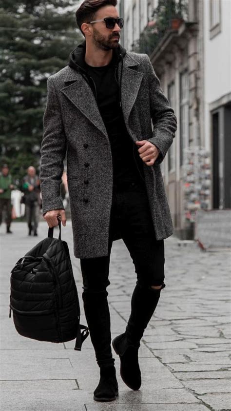 The Best Winter Outfits With Long Coats Mensfashion Streetstyle